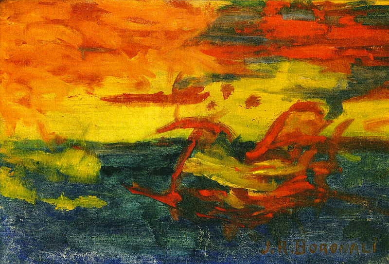Zonsondergang boven de Adriatische Zee Zonsondergang boven de Adriatische Zee