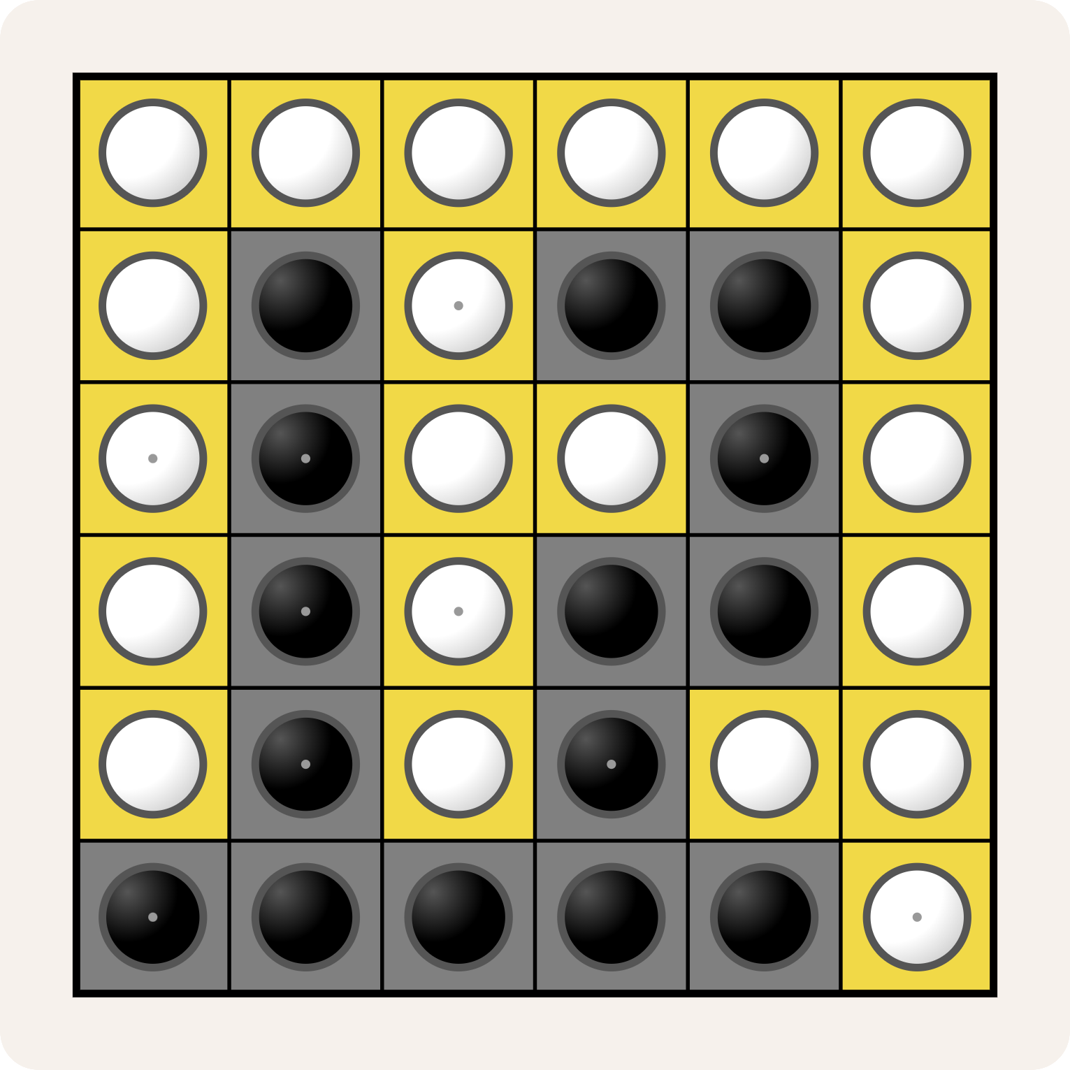 Yin-Yang puzzel (oplossing) Yin-Yang puzzel (oplossing)