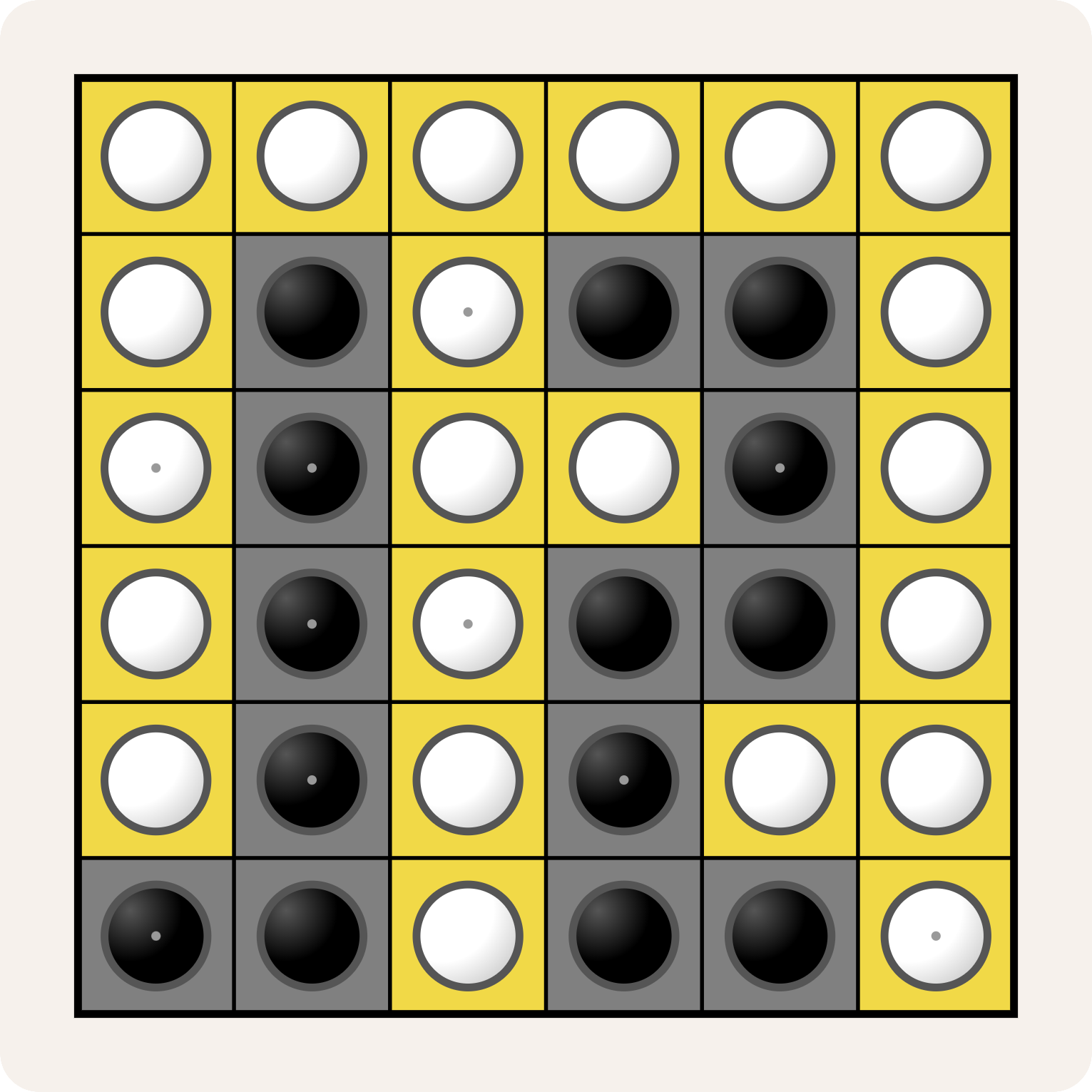 Yin-Yang puzzel (niet-verbonden)