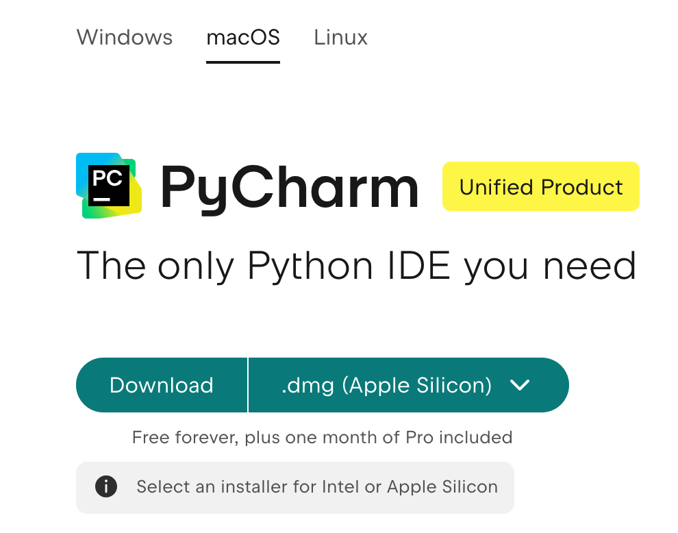 Download the PyCharm IDE