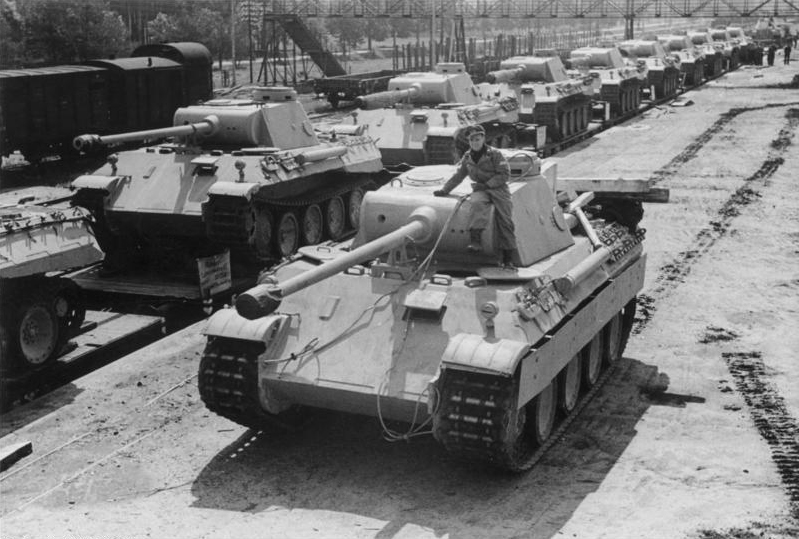 De Panzerkampfwagen V type 'Panther'.