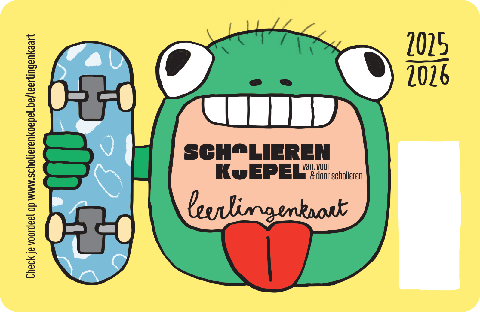 De leerlingenkaart van 2025-2026.