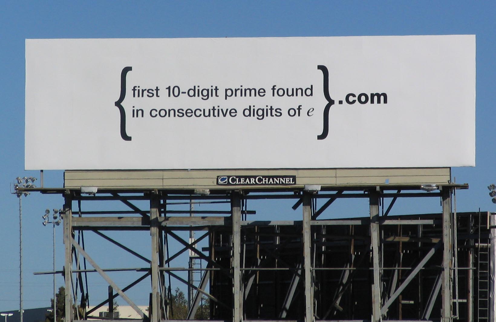 Google billboard