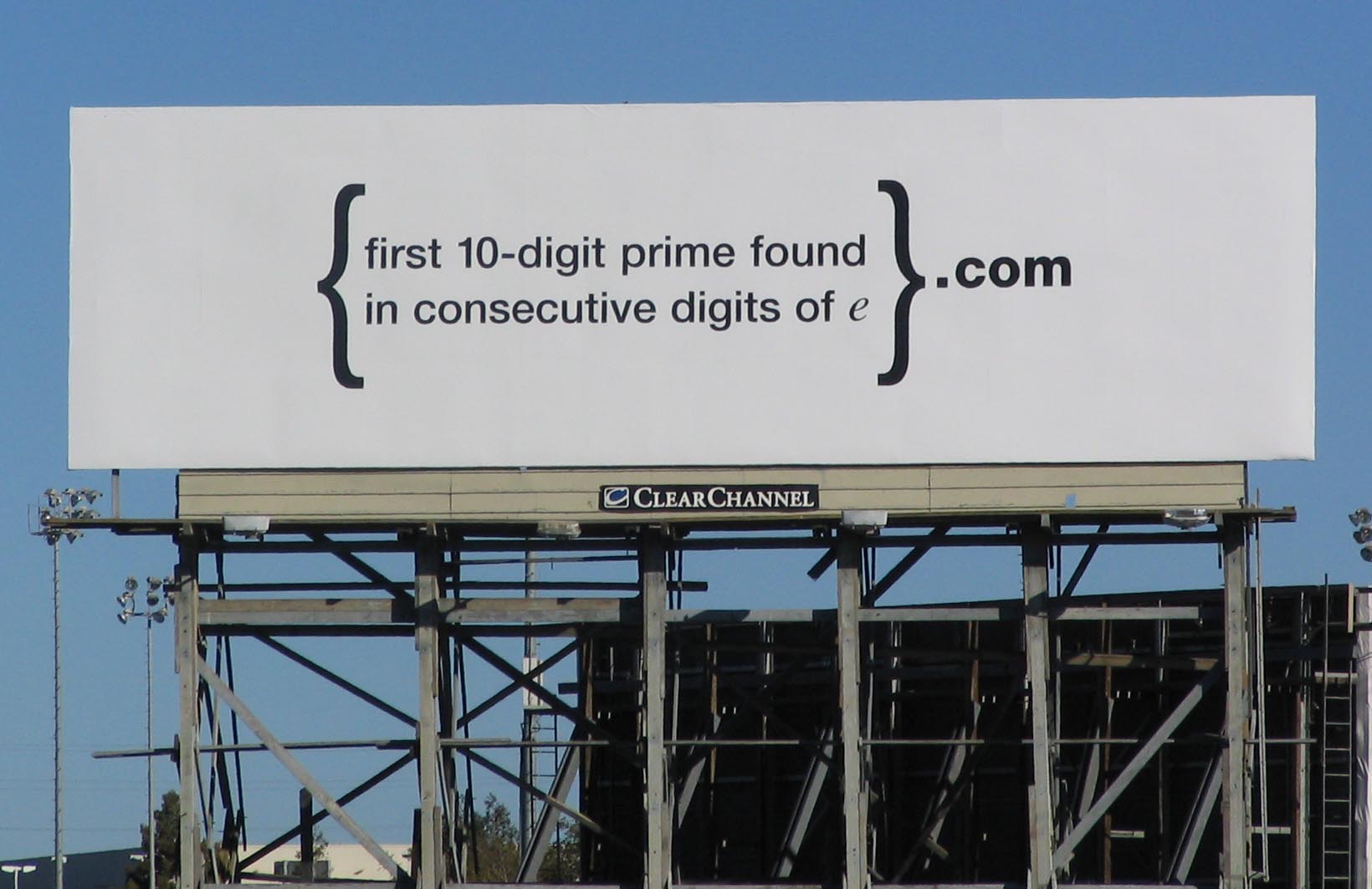 Google billboard Google billboard