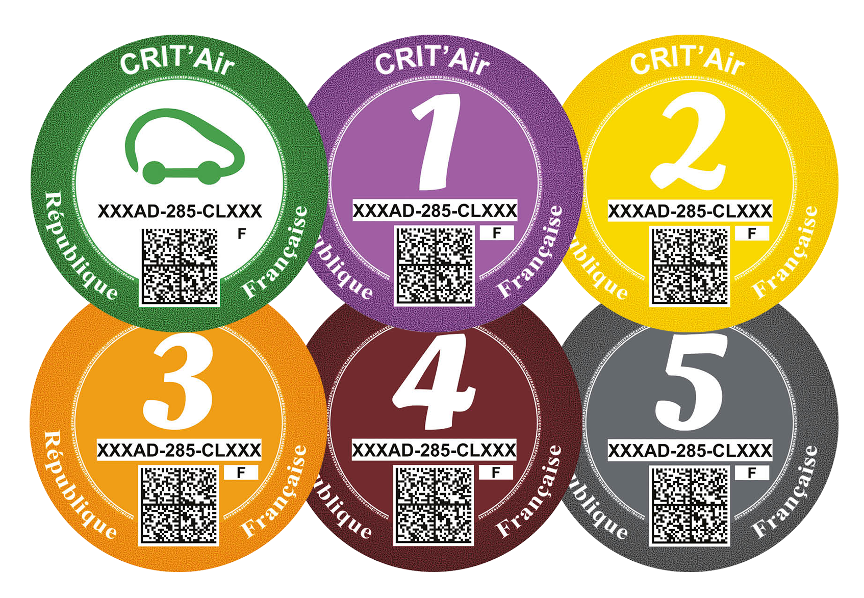 Crit'air stickers