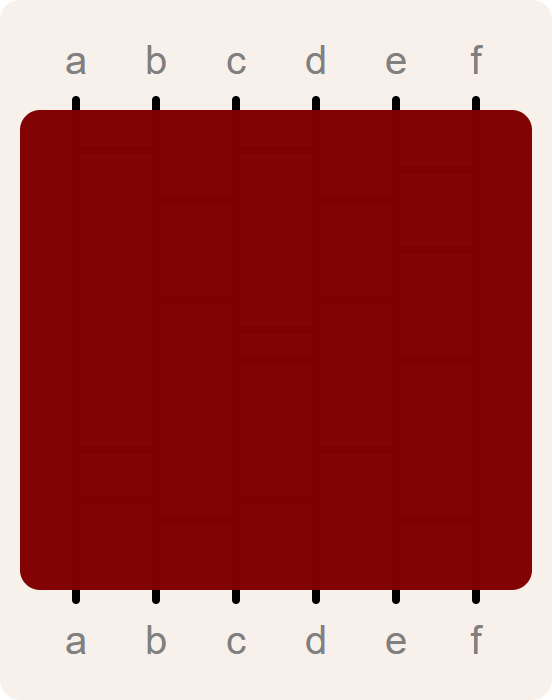 amidakuji with hidden legs