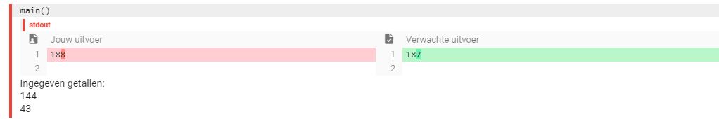 feedback fout