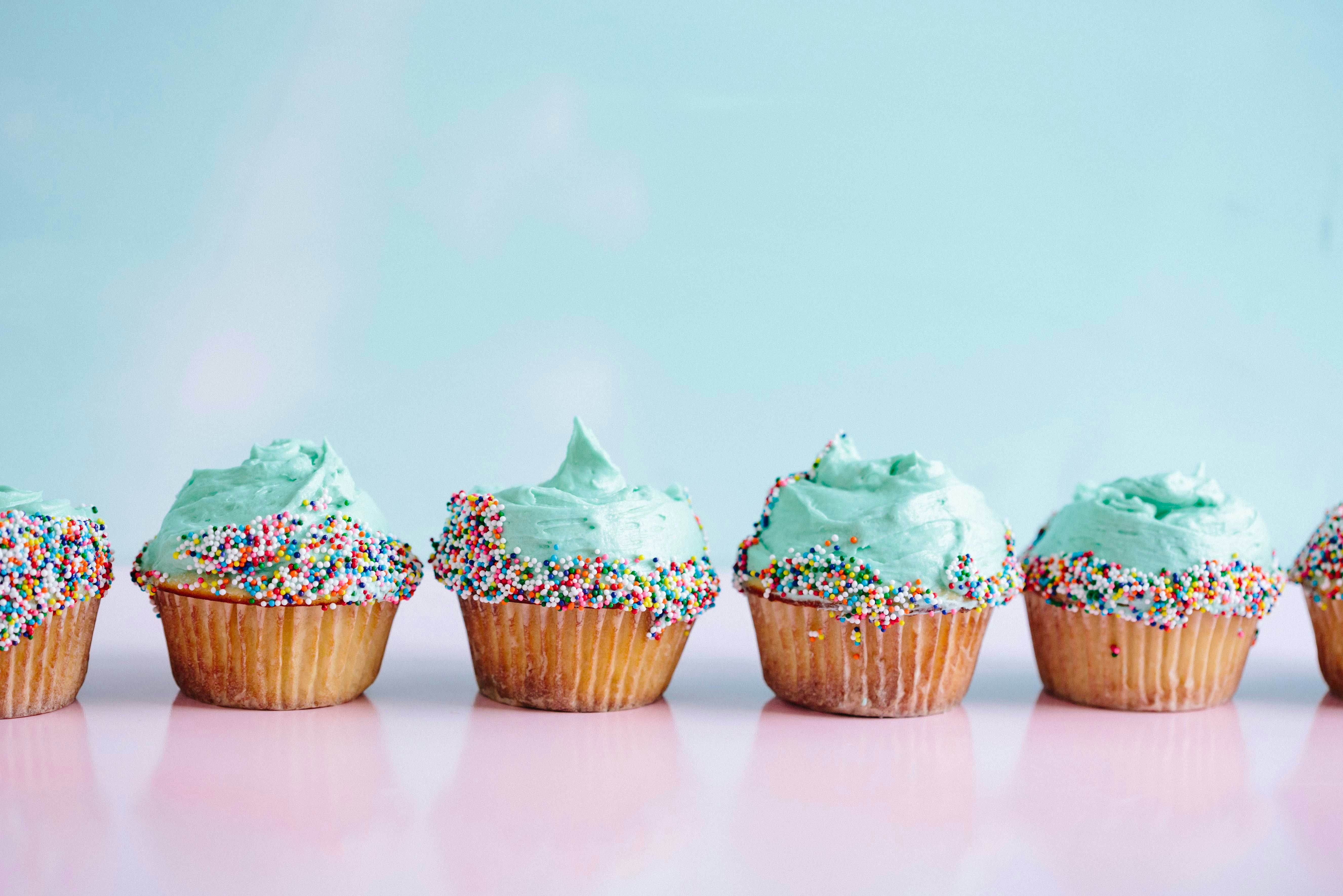 Enkele lekkere cupcakes. Enkele lekkere cupcakes.
