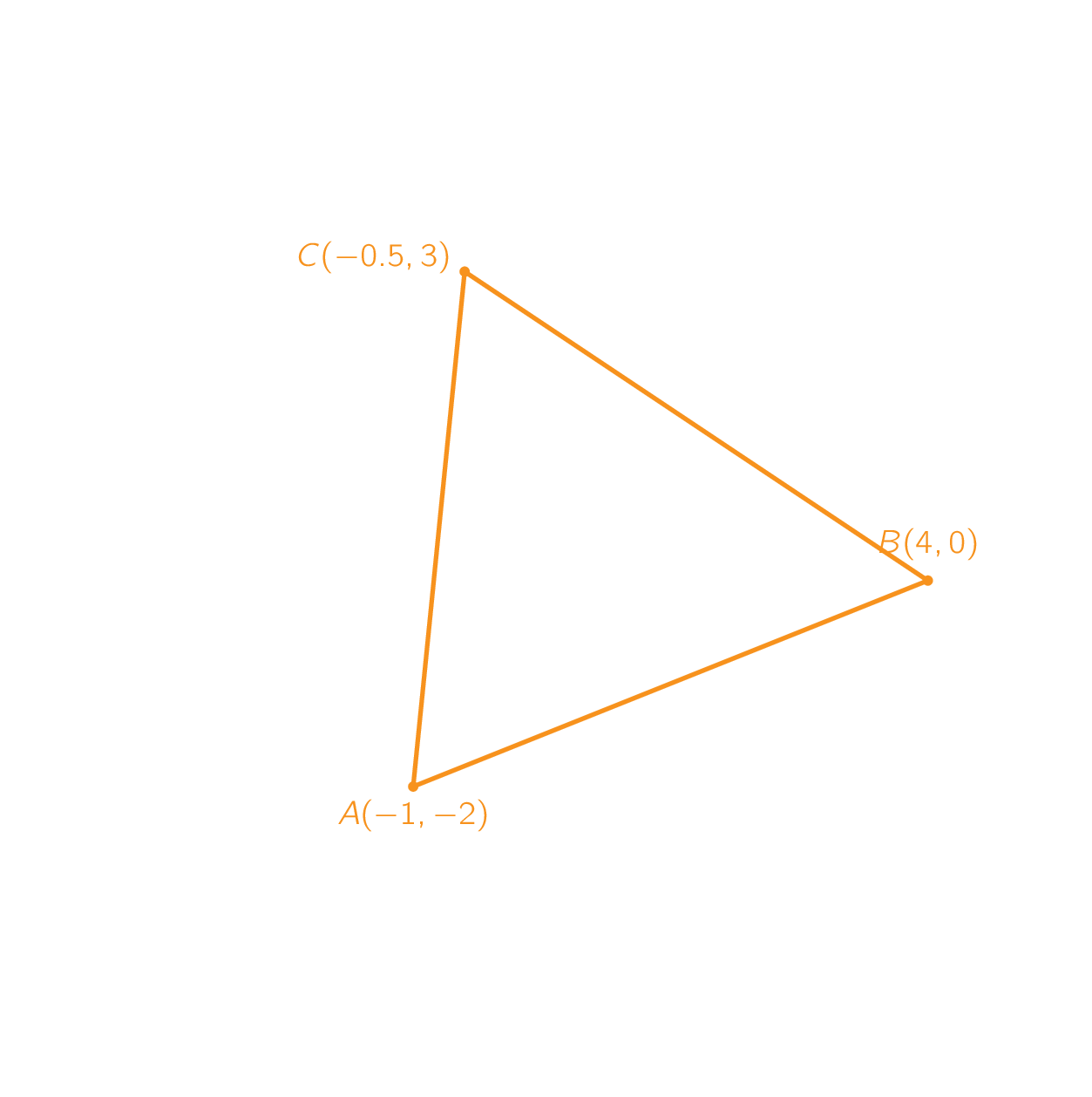 Application of the Euclidian distance. Application of the Euclidian distance.