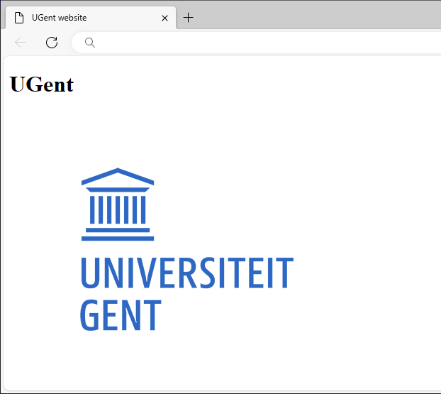 UGent website