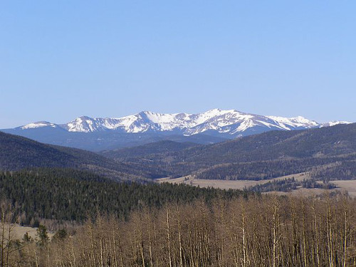 Wheeler Peak in de Sangre de Cristo Mountains, de hoogste berg van de Amerikaanse staat New Mexico.