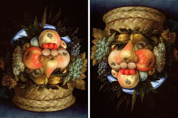 head with reversible fruit basket