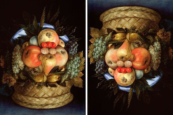 head with reversible fruit basket