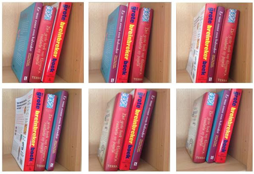 De verschillende opties om 3 boeken te rangschikken. De verschillende opties om 3 boeken te rangschikken.