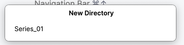 Give the new directory a name.