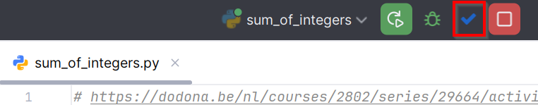 Press the blue button to submit your solution.