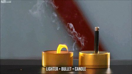 lighter + bullet + candle