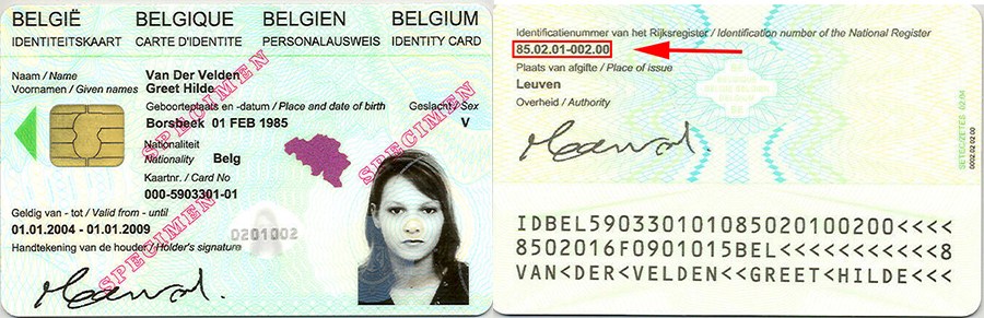 Belgian ID card