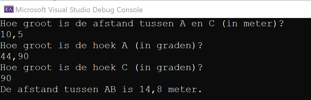 echo output