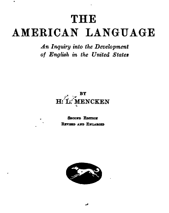 The American Language The American Language
