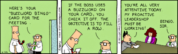 Dilbert buzzword bingo