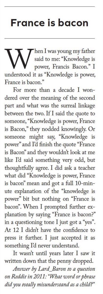 France is Bacon