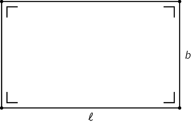 Een rechthoek. Een rechthoek