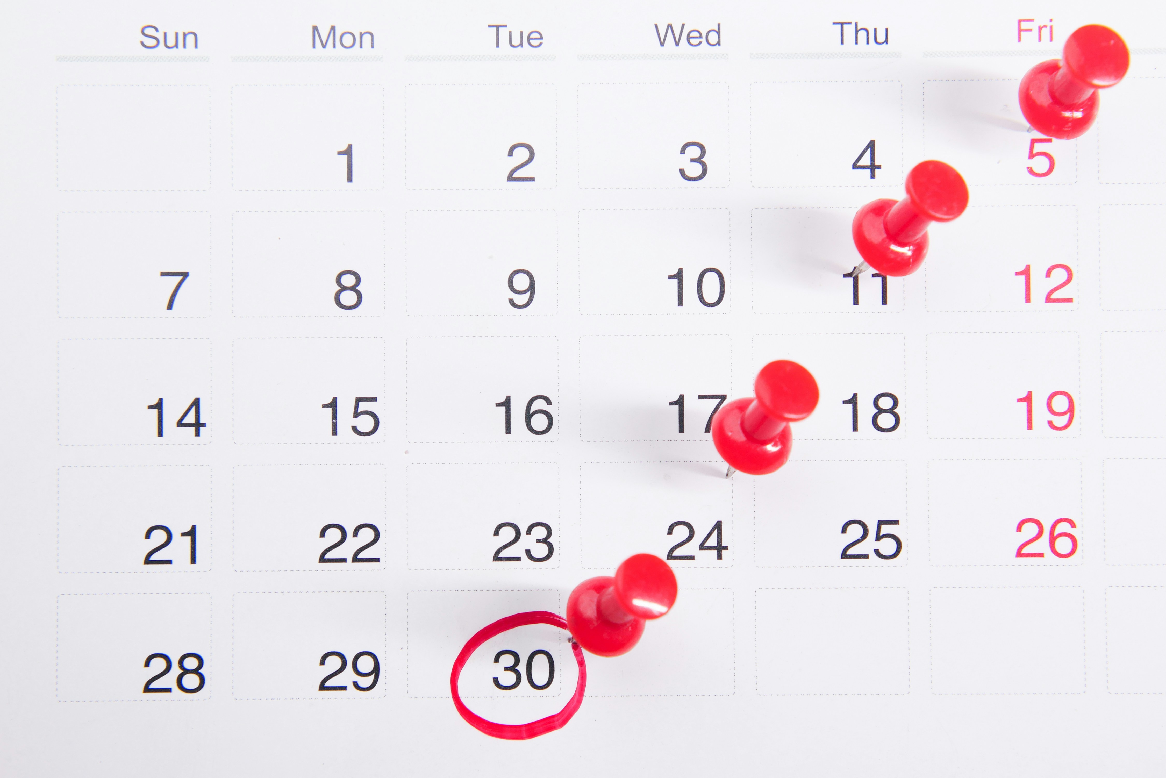 Jaarkalender.