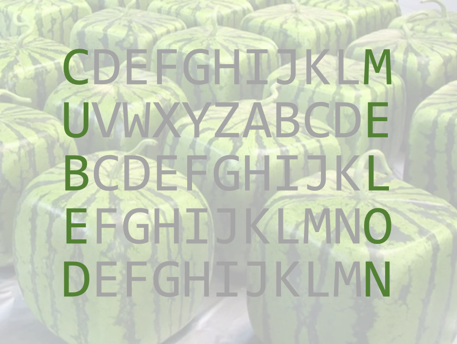cubed melons cubed melons