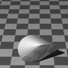 Een rollende oloïde. Een rollende oloïde.