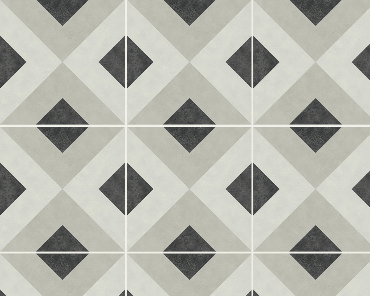 Vierkante tegels met een patroon.