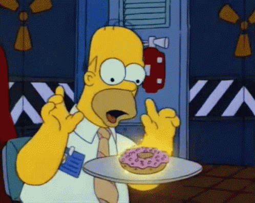Hmm, doughnuts... Hmm, doughnuts...