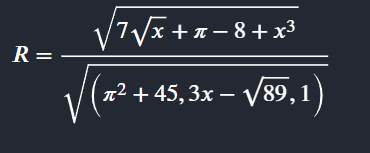 Formule reactie-index R.