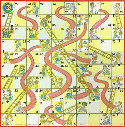 glijbanen en ladders