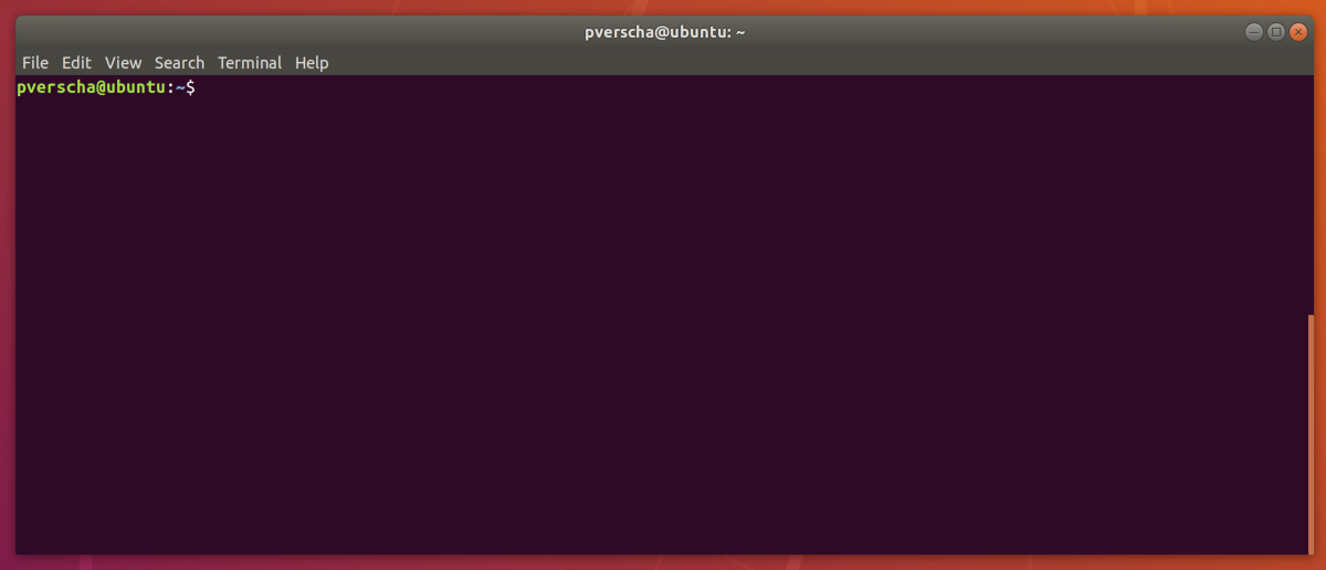 Ubuntu heeft een ingebouwde Linux-shell onder de naam "Terminal". Deze applicatie is standaard al geïnstalleerd op elk Ubuntu-systeem.