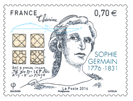 Sophie Germain, Franse wiskundige.