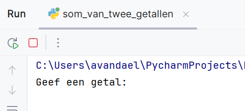 Bekijk de uitvoer in het Console-venster.