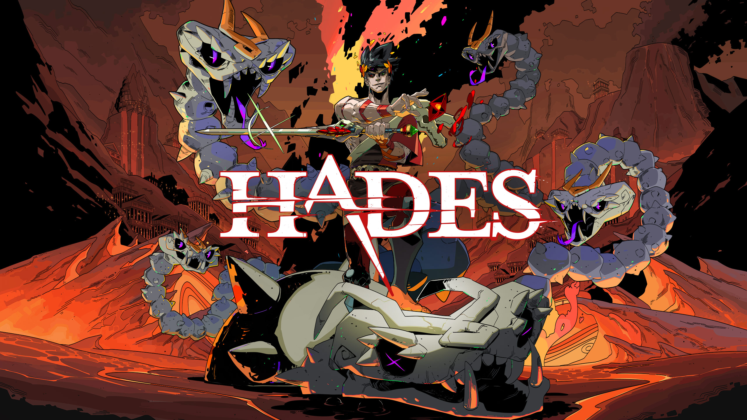 Kunstwerk van de game 'Hades'.