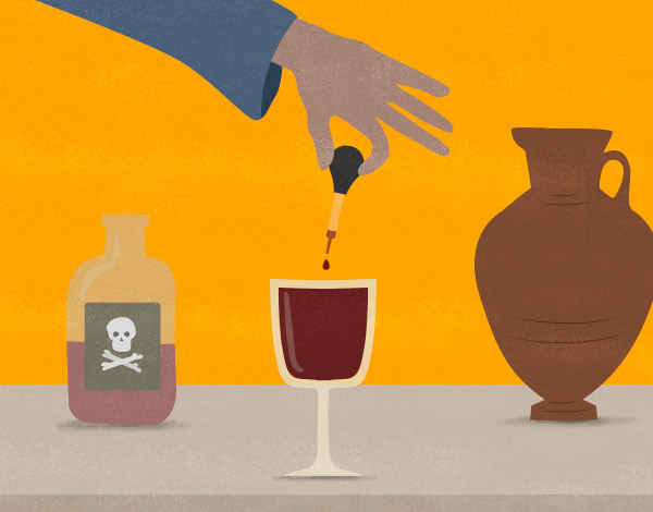 vergiftigde wijn