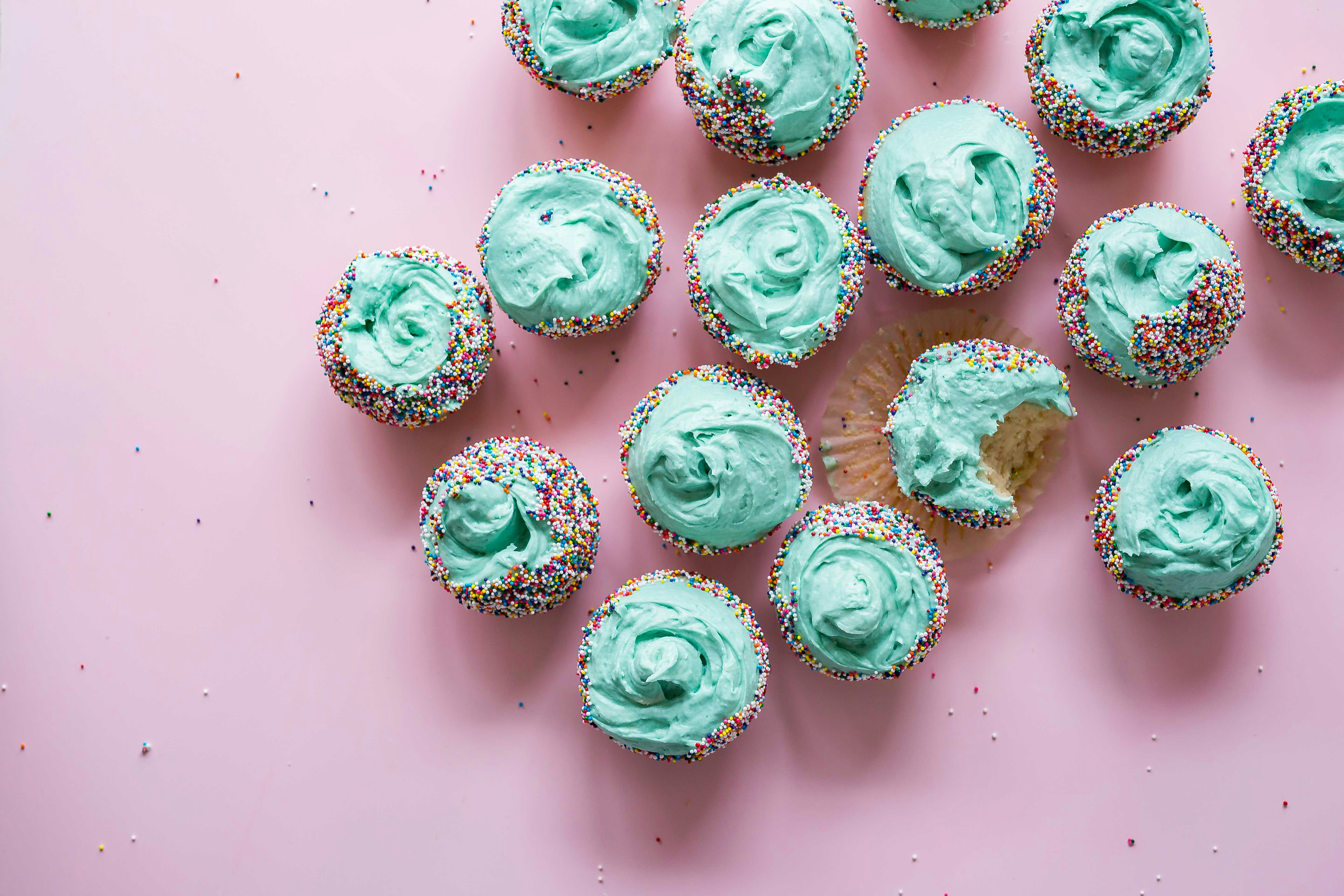 Enkele lekkere cupcakes. Enkele lekkere cupcakes.