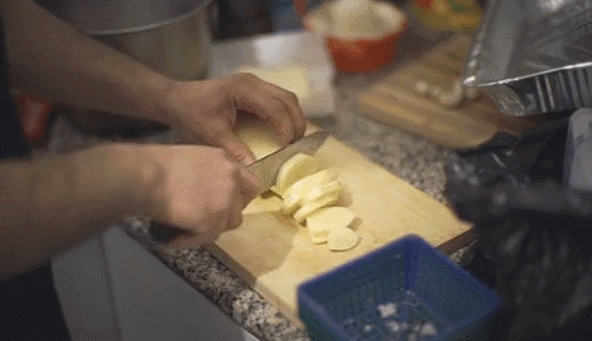De oneindige aardappelsnijder.