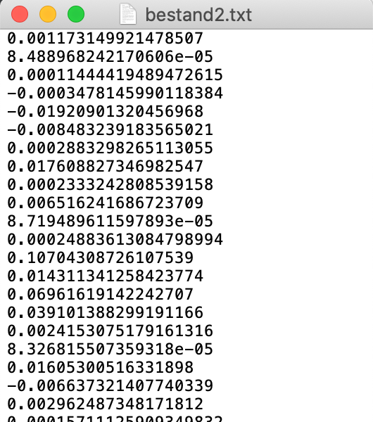 screenshot tekstbestand