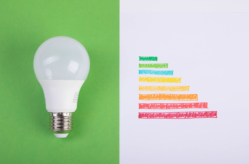 Foto door Marco Verch op Flickr. Bespaar energie door zuinige lampen te kiezen.