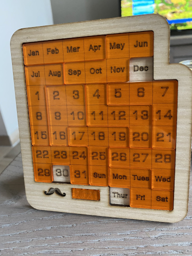 Daily Calendar Puzzle