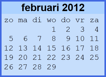 maandkalender